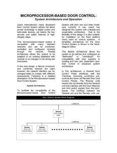 microprocessor-based door control