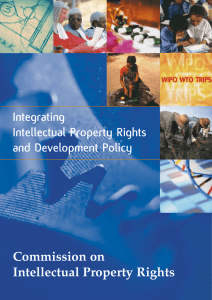 Integrating Intellectual Property Rights and Development Policy