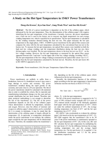 A Study on the Hot Spot Temperature in 154kV