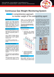 Continuous Gas Weight Monitoring System
