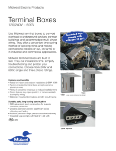 Terminal Boxes - GE Industrial Solutions