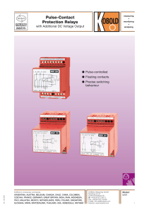 Pulse-Contact Protection Relays
