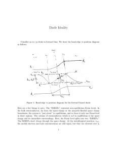 Notes on the Diode Ideality Factor