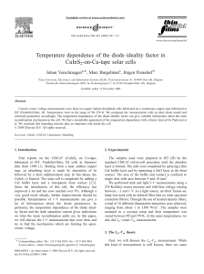Temperature dependence of the diode ideality factor in CuInS2