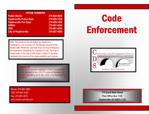 Code Enforcement Code Enforcement