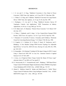 REFERENCES 1. J. S. Lai and F. Z. Peng, “Multilevel Converters–A