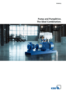 Pump and PumpDrive. The Ideal Combination.