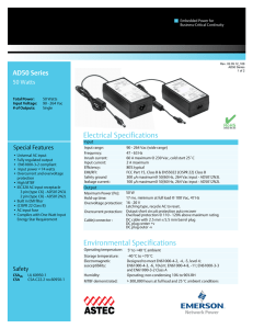 Electrical Specifications Environmental Specifications - Digi-Key