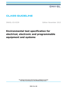 Environmental test specification for electrical, electronic and