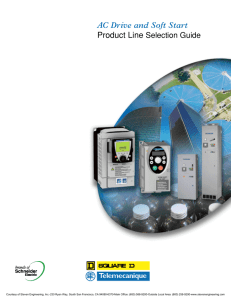 Schneider Electric AC Drive and Soft Start Product Line Selection