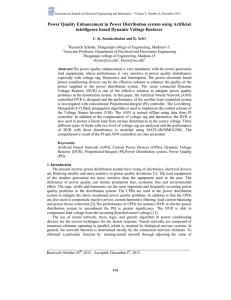 Power Quality Enhancement in Power Distribution system using