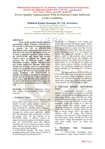 Power Quality Enhancement With D-Statcom Under