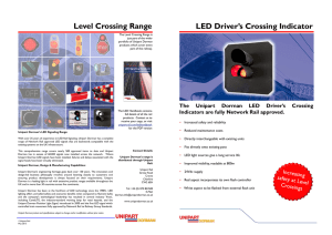 LED Drivers Crossing Indicator