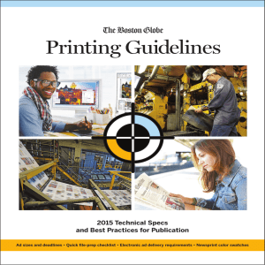Printing Guidelines - Boston Globe Media