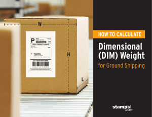 Dimensional (DIM) Weight