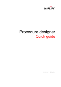 Procedure designer
