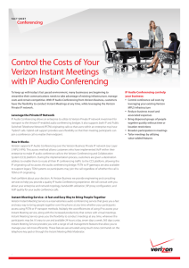 Control the Costs of Your Verizon Instant Meetings with IP Audio