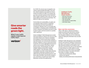 Intelligent Traffic Solutions Brief | Verizon Enterprise Solutions