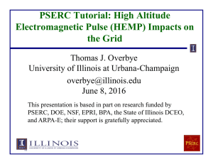High Altitude Electromagnetic Pulse (HEMP)