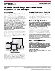TB389: PCB Land Pattern and Surface Mount Guidelines for