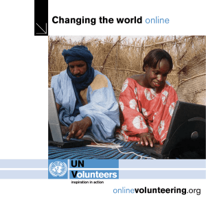 Home | UNV Online Volunteering service