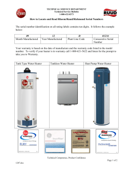 rheem furnace serial number reader