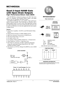 MC74HC03A - Quad 2-Input NAND Gate with