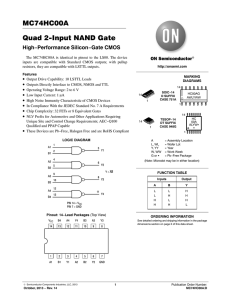 MC74HC00A - Quad 2-Input NAND Gate