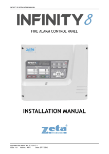 INSTALLATION MANUAL - Zeta Alarm Systems