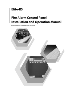 Elite-RS Fire Alarm Control Panel Installation and Operation Manual