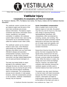 Vestibular Injury - Vestibular Disorders Association