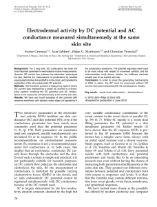 Electrodermal activity by DC potential and AC conductance