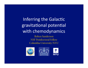 Inferring the Galac+c gravita+onal poten+al with chemodynamics
