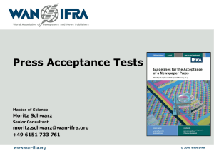 Press Acceptance Tests - WAN-IFRA