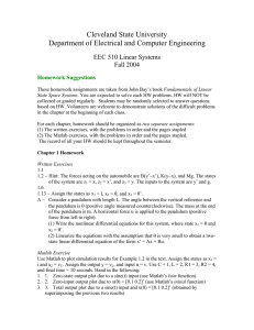 Homework - Cleveland State University