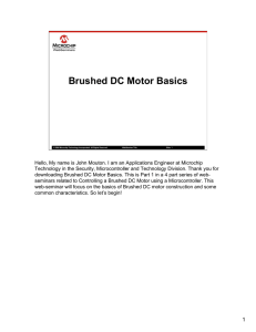 Brushed DC Motor Basics