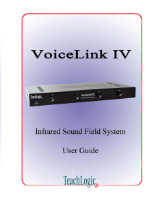 VoiceLink - Infrared Wireless Microphone System