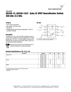 AS338-12, AS338-12LF: GaAs IC SPDT Nonreflective