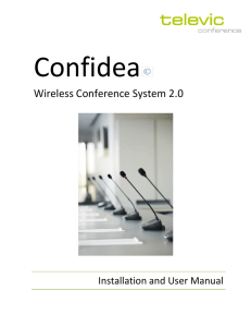 Wireless Conferencing System Manual