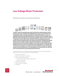 Low voltage Motor Protection