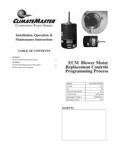 ECM Blower Motor. Replacement