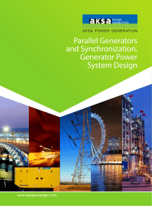 Parallel Generators and Synchronization, Generator Power System