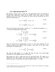 4.4.6. High Injection Effects