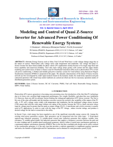 Modeling and Control of Quasi Z-Source Inverter for