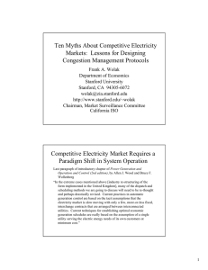 Ten Myths About Competitive Electricity Markets