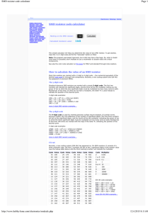 SMD resistor code calculator