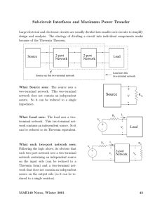 Real Sources, Max. Power transfer, and Controlled sources (pp 43-50)