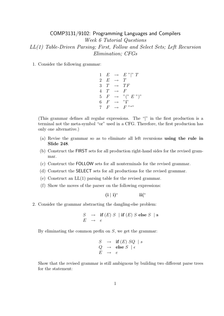 automata s-grammar Exercise That Show Balanced Parentheses 1  The 99