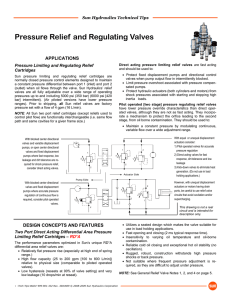 Pressure Relief and Regulating Valves
