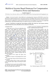 Multilevel Inverter Based Dstatcom For Compensation of Reactive